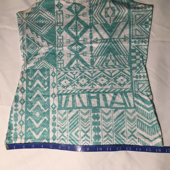 INA Aztec Tribal Print Racerback Tank Top - Picture 9 of 14
